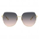 Women's Oversized Fashion Sunglasses (Transparent Pink)