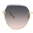 Women's Oversized Fashion Sunglasses (Transparent Pink)