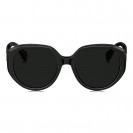 Women's Elegant Round Polarized Sunglasses (Gloss Black)