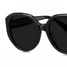Women's Elegant Round Polarized Sunglasses (Gloss Black)