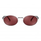 Retro Oval Women's Sunglasses (Brown)