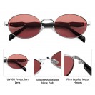 Retro Oval Women's Sunglasses (Brown)