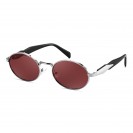 Retro Oval Women's Sunglasses (Brown)