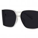 Women's Oversized Stylish Wraparound Sunglasses (Purple Grey)