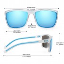 Men's Polarized Sunglasses Lightweight (Blue transparent)