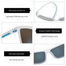 Men's Polarized Sunglasses Lightweight (Blue transparent)