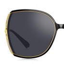 Women's Elegant Romantic Butterfly Sunglasses (Black and Gold)