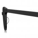 Fashion Square Polarized Sunglasses for Men and Women (Gloss Black)